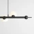Lampa wisząca designerska WAVE 7 BLACK 1115T1 - Aldex